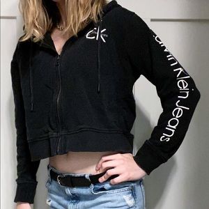 Calvin Klein Cropped Hoodie NWOT